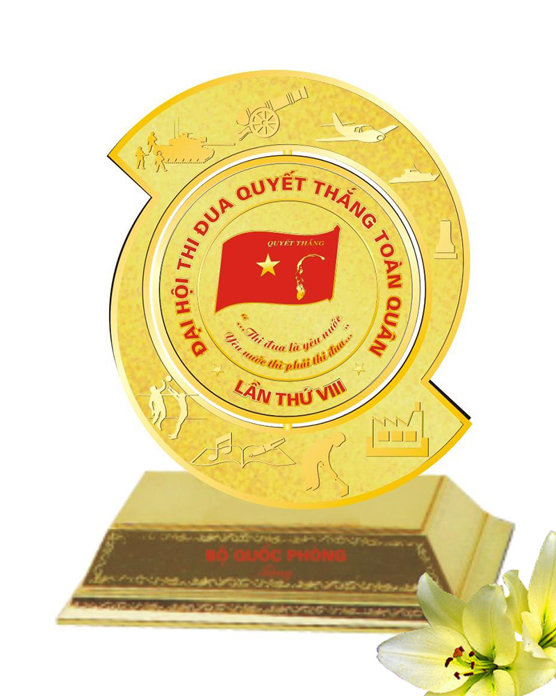 Quà Tặng Biểu Trưng Gỗ Đồng – Đại Hội Đảng Bộ - Image 3
