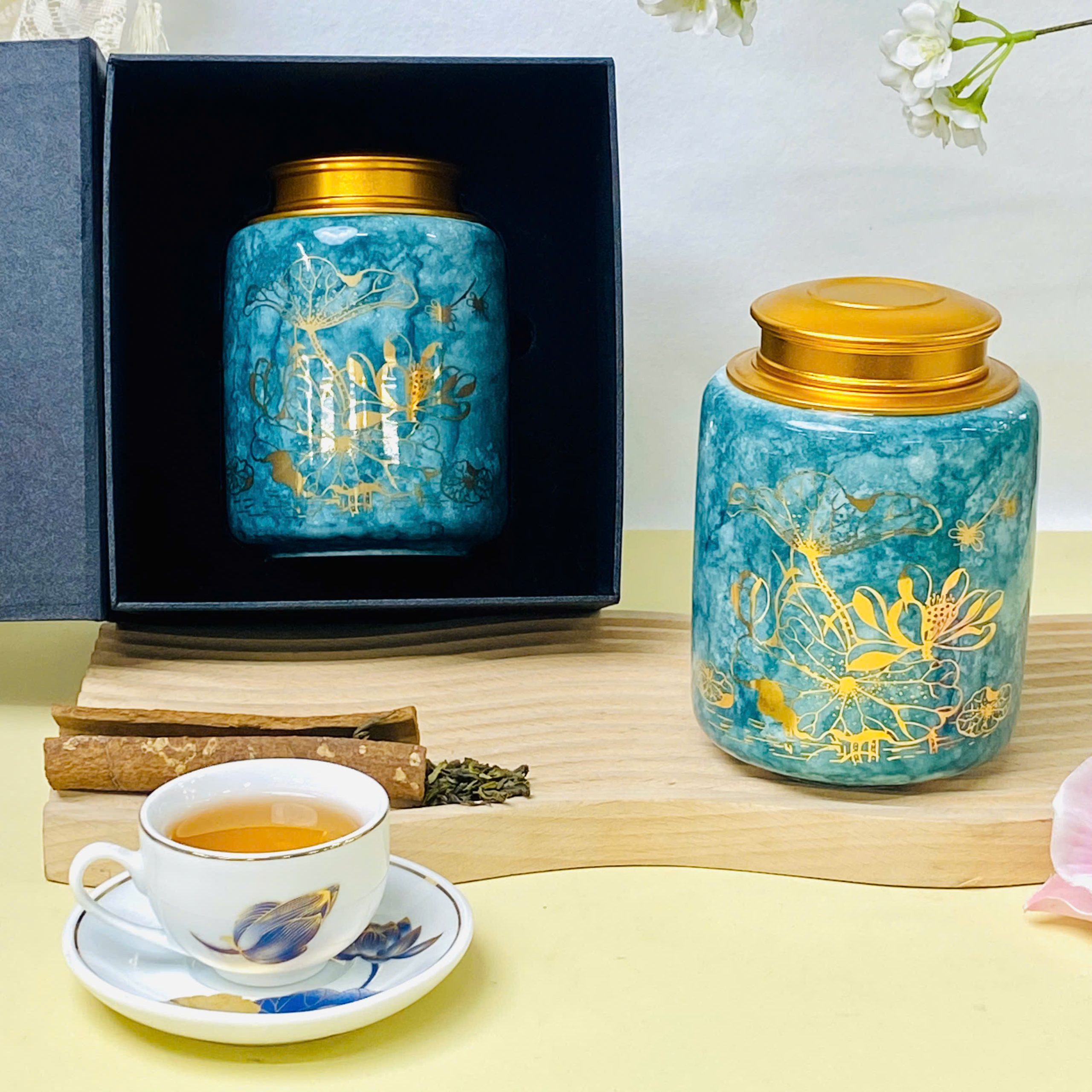 Hũ Trà Quà Tặng Mã Đáo Thành Công Nắp Đồng – Sang Trọng & Ý Nghĩa - Image 3