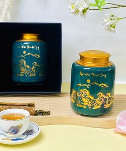 Hũ Trà Quà Tặng Mã Đáo Thành Công Nắp Đồng – Sang Trọng & Ý Nghĩa