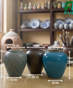 Bộ Bình Mini Men Gốm Fulo – Tinh Tế Trong Từng Chi Tiết Nhỏ