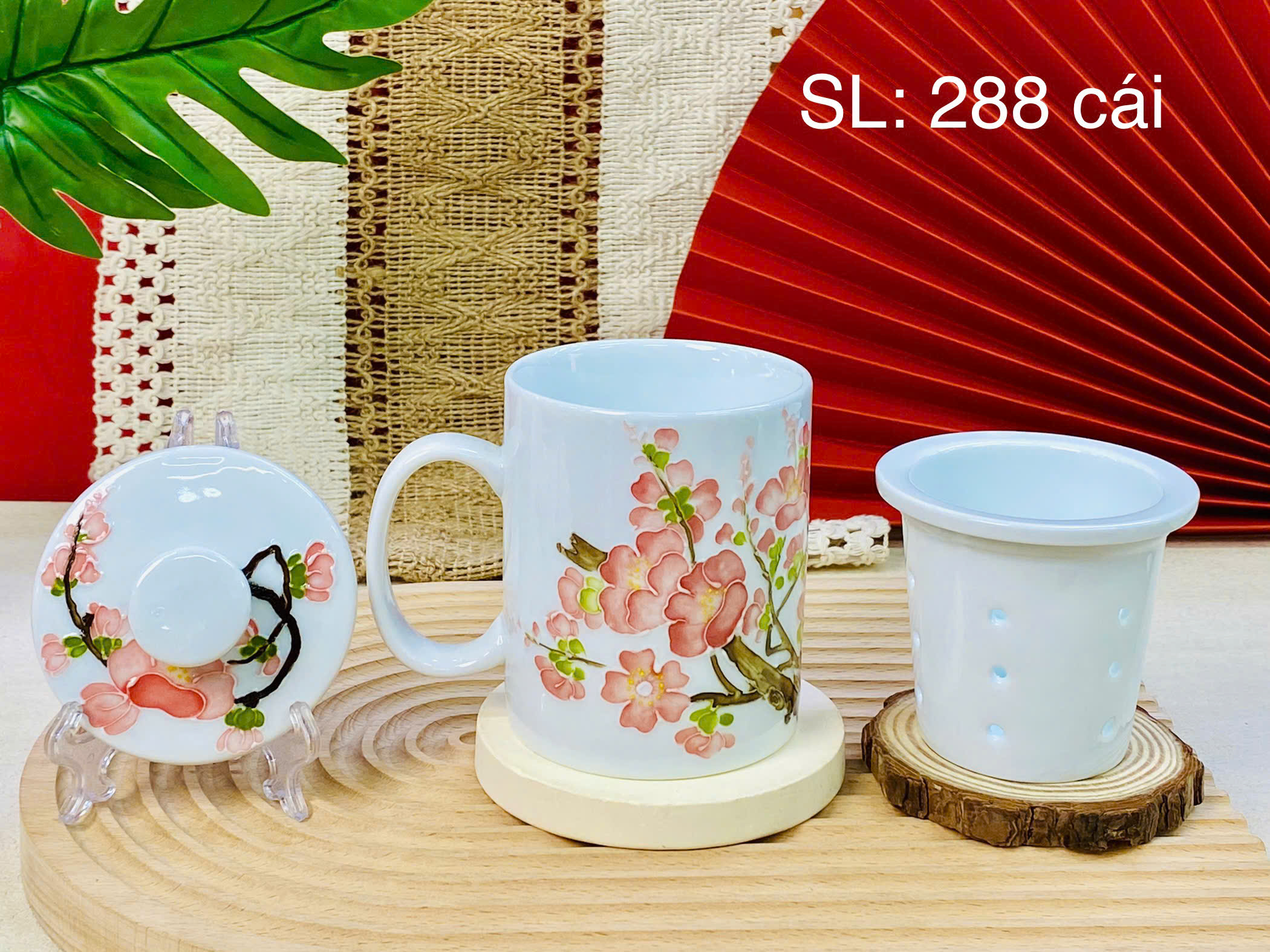 Bộ ly tách in logo quà tặng đại hội, hội nghị, kỷ niệm