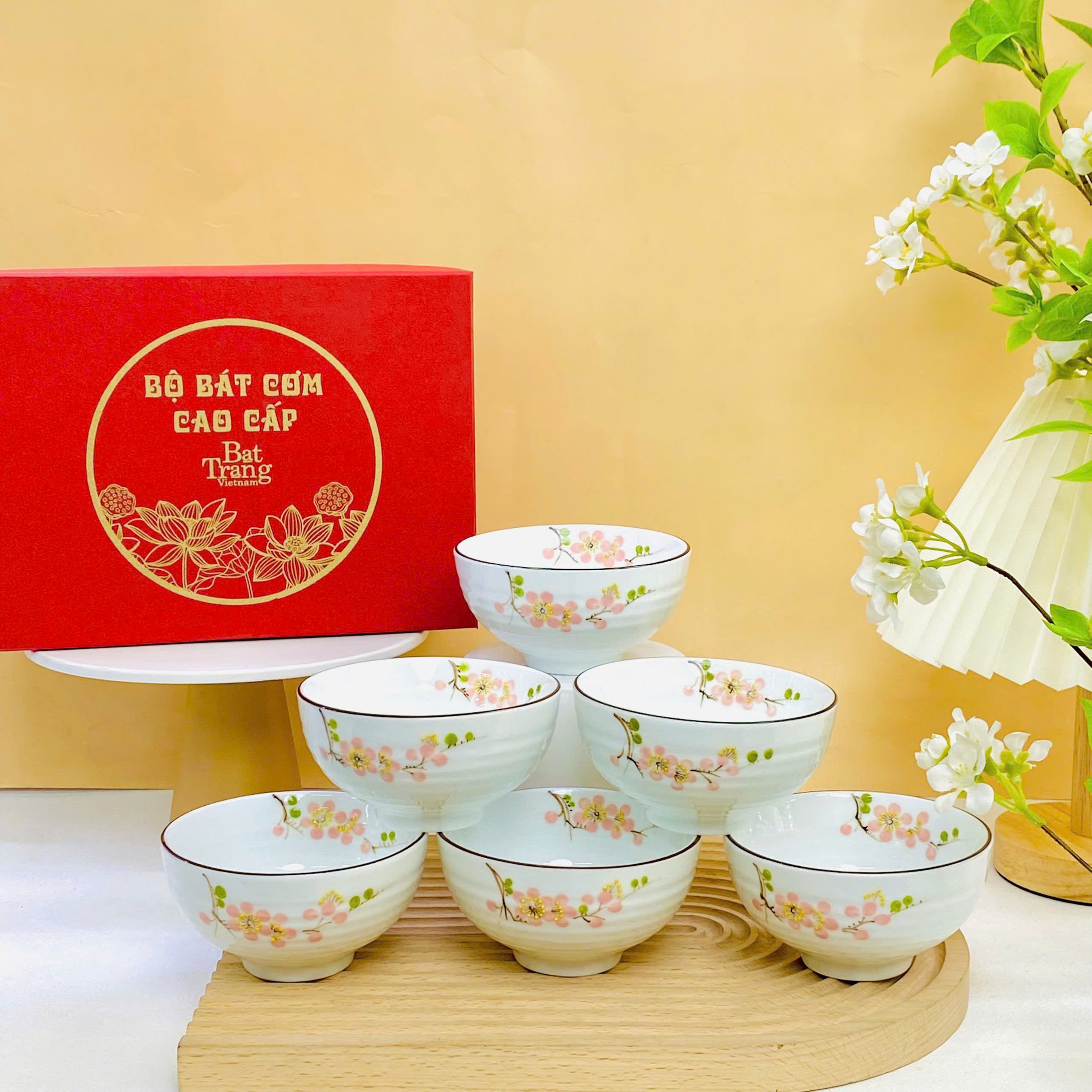 Bộ chén ăn in logo quà tặng