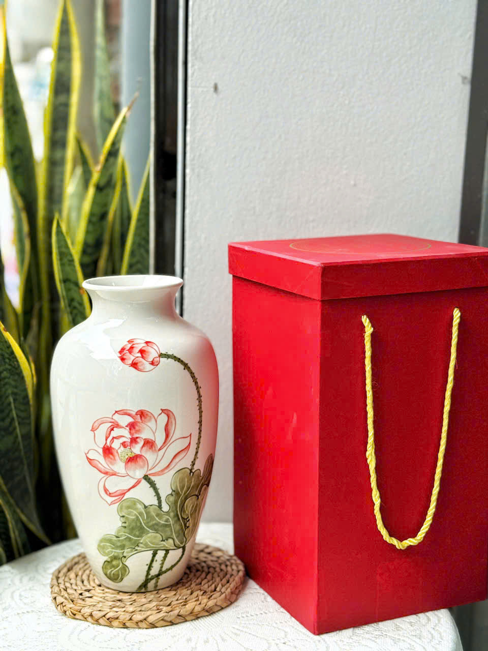 Bình hoa quà tặng đại hội- Gốm Sứ Fulo